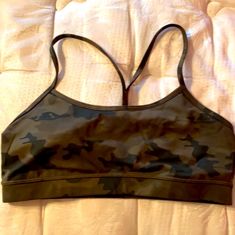 Army camouflage lululemon sports bra